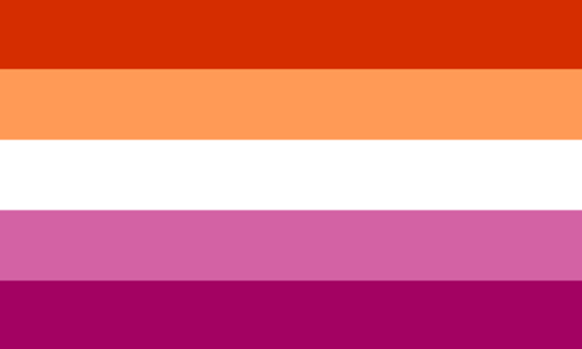 This is a variant of the most common Lesbian Flag. Unfortunately given the limited materials in stage builder I could barely make the 5 colour version, let alone the more common 7 colour version.