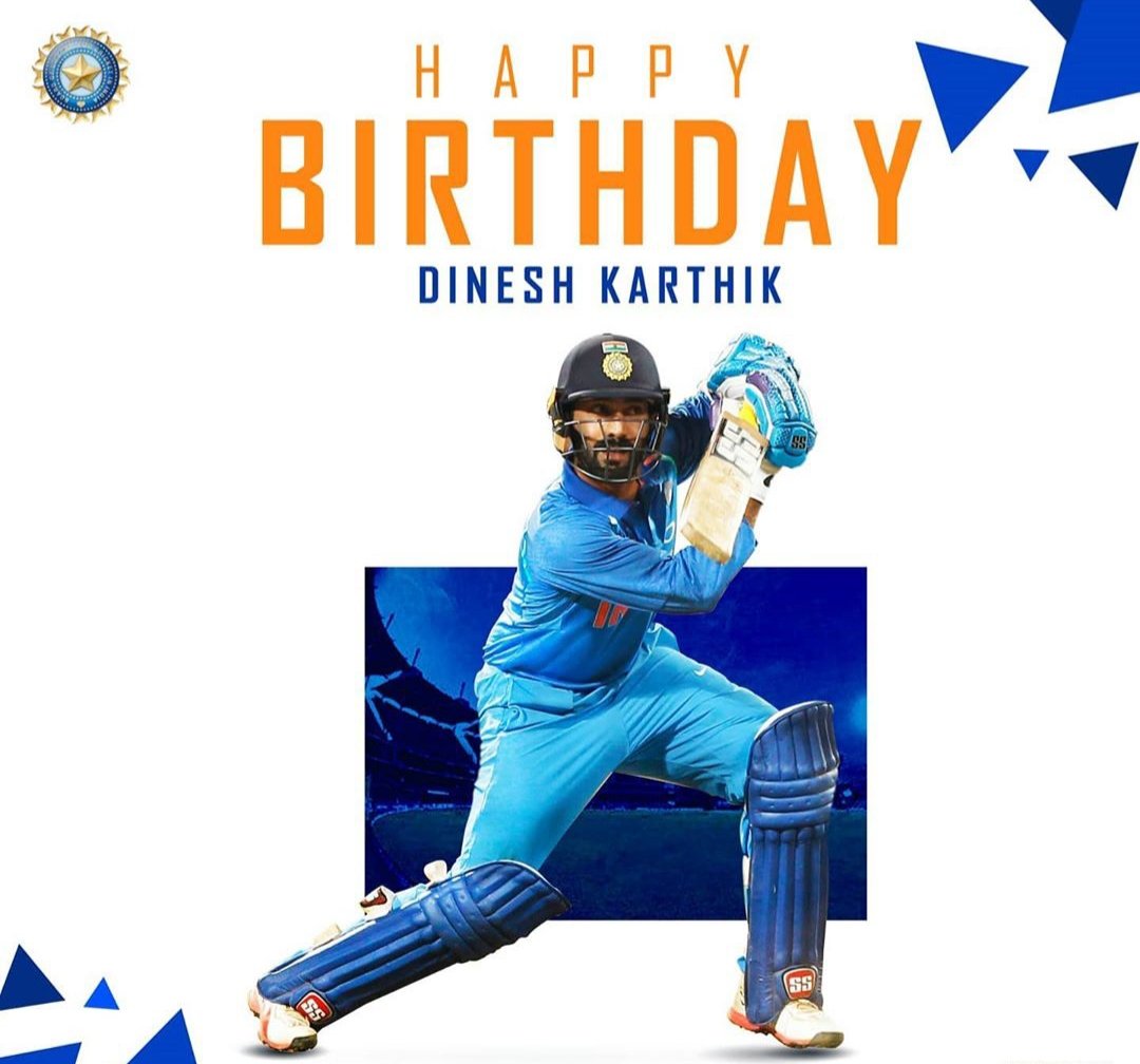 Wishing wicket-keeper batsman Dinesh Karthik a very Happy Birthday..  