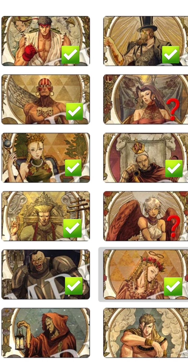 WnH | Spooky-Moogy 🎃 on Twitter: "We're supposed to get "V" more  characters right? It's kinda curious that all the characters on the  official tarot cards are all in Street Fighter V