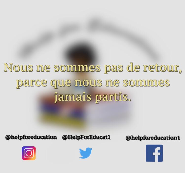 HelpForEducati1's tweet image. Nous reprenons les choses là où nous les avions laissé. Nous tenons à vous présenter nos excuses pour cette absence remarquée.
#HelpForEducation