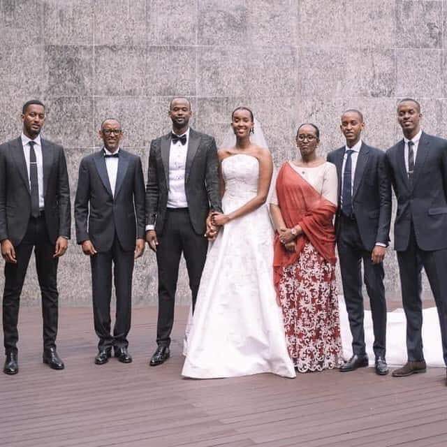 The tallest president in Africa is the shortest in his family - President Paul Kagame of Rwanda.