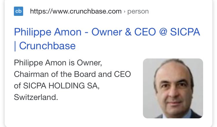 Philippe Amon owns a Company in switzerland, Scipa, which is a producer of ink used on passports, bills and other documents. The Company was critized for being corrupt since they have monopol Status in their area. They probably provided passports etc.  #OpDeathEaters  #Anonymous