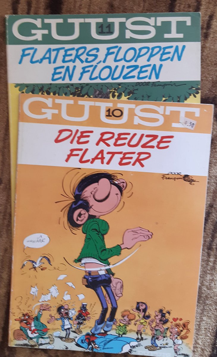 barzal1's tweet image. Voor de stipliefhebber. Ik heb er geen ruimte meer voor. #Guust #Flater #stripboeken