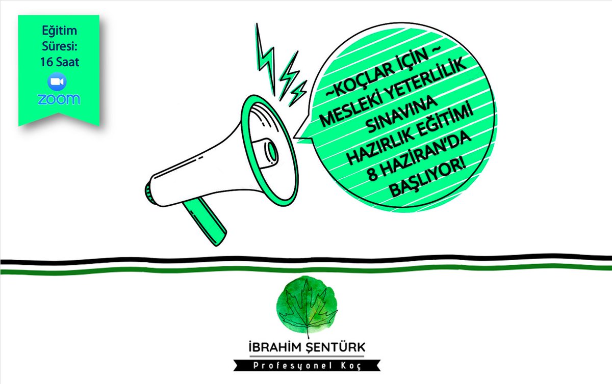 MYK' nın Koç Seviye 6 Meslek Yeterlilikleri Değerlendirici ölçütleri baz alınarak hazırlanmış bir eğitimdir.@profesyonelkocibrahimsenturk