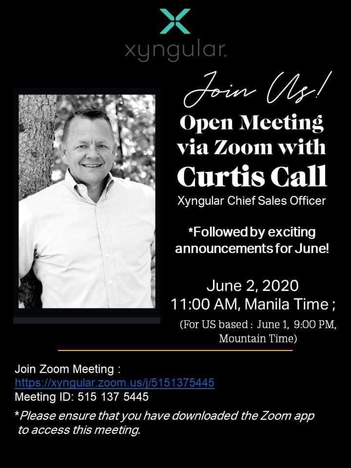 EstrellaAWood's tweet image. What a record breaking May for Xyngular Philippines as we share the Xyngular opportunity to others.  Join our CSO, Curtis Call live via Zoom  at 11am, followed by corporate updates and promo announcements for June.  #itstimetorun Philippines!🏃‍♀️🏃🇵🇭