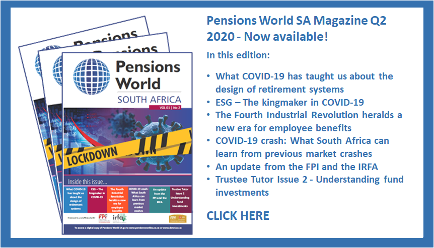 EBnetwork's tweet photo. Pensions World SA Magazine Q2 2020 - Now available!
https://t.co/7bJlWGf0yQ https://t.co/A0g0xewH1c