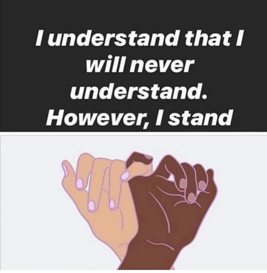 I know I still have a lot of learning to do and I want to learn. We should not be seeing these racist acts of hatred and violence &amp; killing of innocent people just because of the colour of their skin. It’s 2020. We need to stand up, use our privilege &amp; challenge racism.