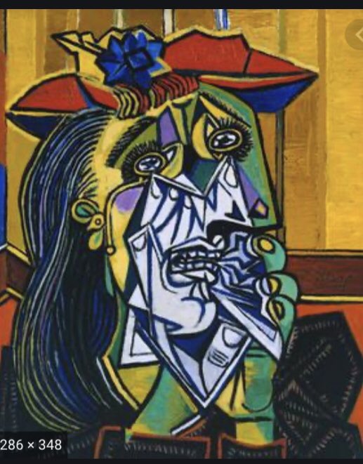 @SciFiPainter A reflection of self ... that resonates ... for 5 years through senior school I sat opposite this fine painting by Picasso ... it’s been a big influence ... I once saw the original when it visited the Tate Modern in Liverpool ... it hypnotised me