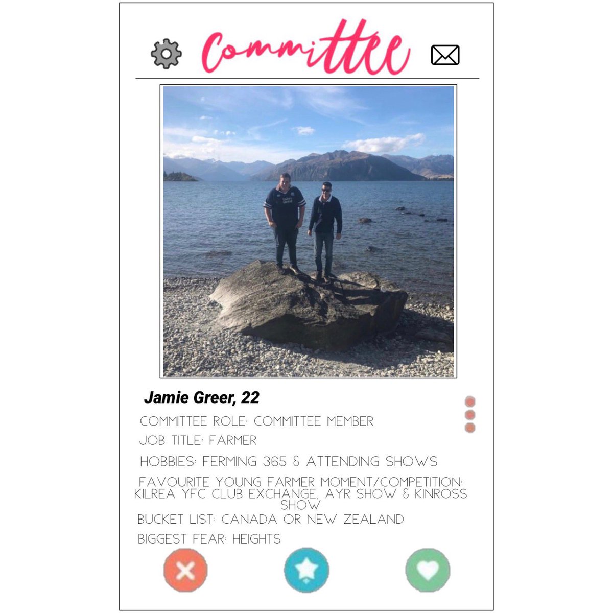 Today we meet another committee member, Jamie Greer😁