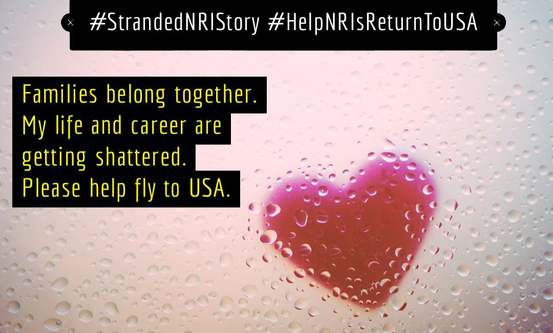 VibhaNarayanan's tweet photo. Help us get home! We need to go back to our jobs and lives. 
#HelpNRIsReturnToUSA 
#OutboundFlightsFromIndiaNOW
#NeedConnectingFlightsFromChennaitoDelhi
#MoreFlightstoUSA
@HardeepSPuri @MoCA_GoI @AirIndiaIn @DrSJaishankar @MEAIndia @NikunjGargN @ushapadhee1996 @ThamizhachiTh https://t.co/WYKCBFgU2d