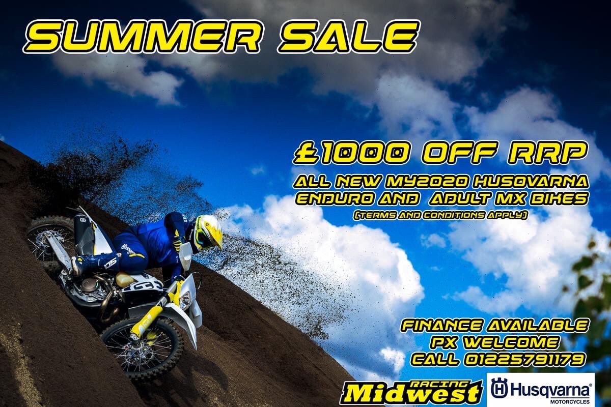 £1000 off all enduro and adult Mx bikes