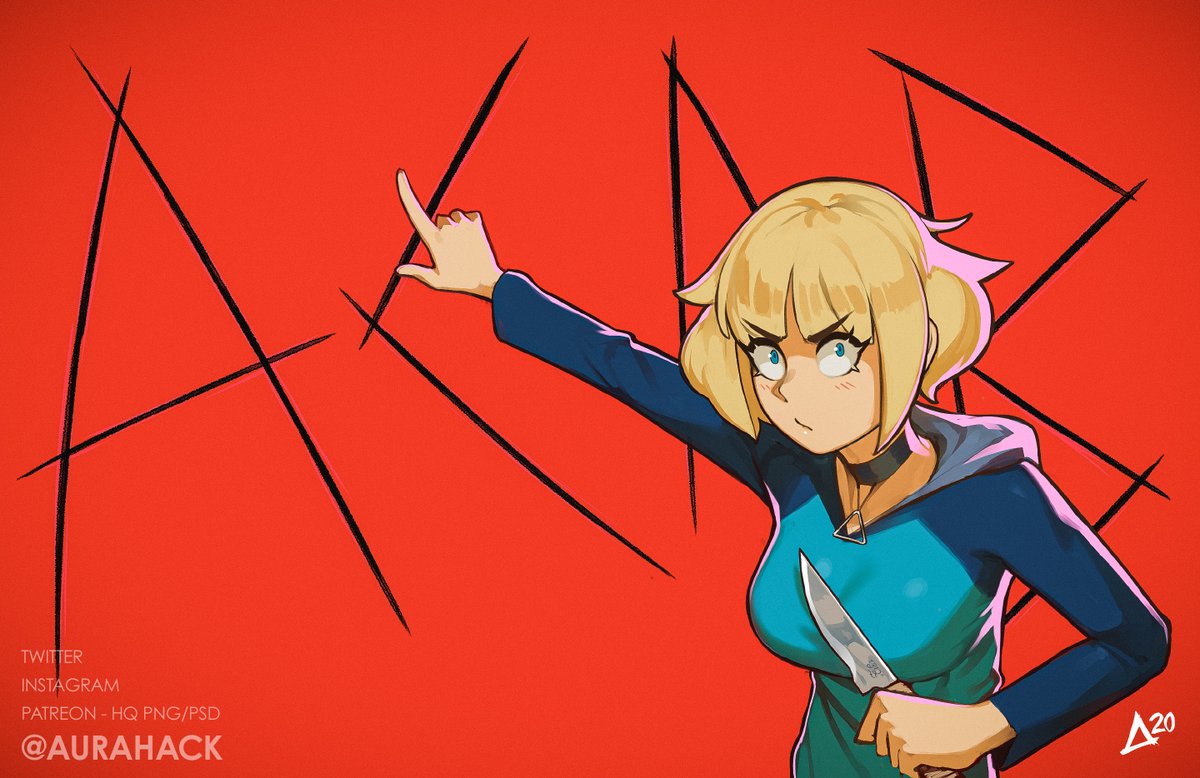 「june is knife month 」|Auraのイラスト