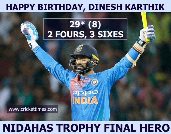 Happy Birthday, Dinesh Karthik 