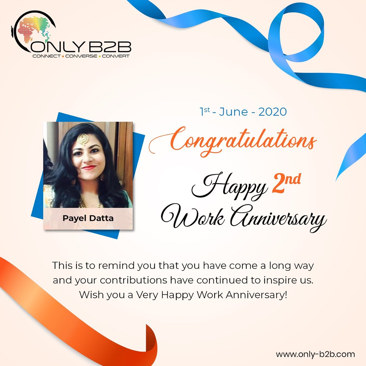Thank You For Your Hard Work Your Generosity And Your Contagious Enthusiasm Congratulations Hardik In 2020 Work Anniversary App Development Companies Development