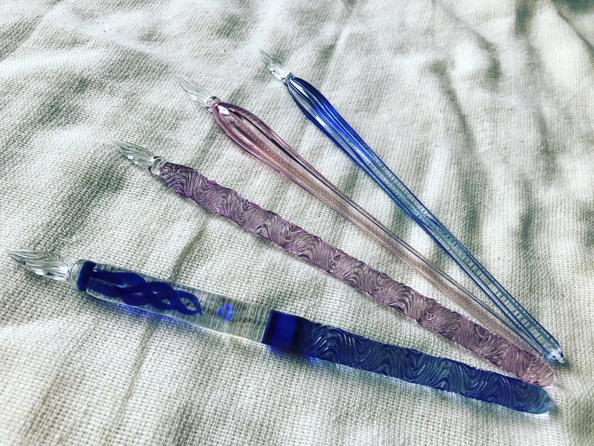 文具館コバヤシ オリジナル商品 通販&イベント情報 on Twitter: 買い物をお ガラスペン HASEガラス工房製 筆記具