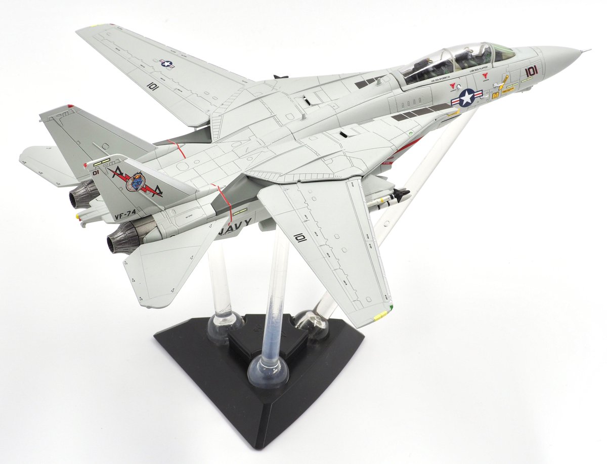 CalibreWings's tweet photo. #ClassicCats #CA721410 1/72 scale diecast F-14A Be-Devilers #VF74 coming in July 2020. Display stand sold separately. https://t.co/uxyVnSgLHL