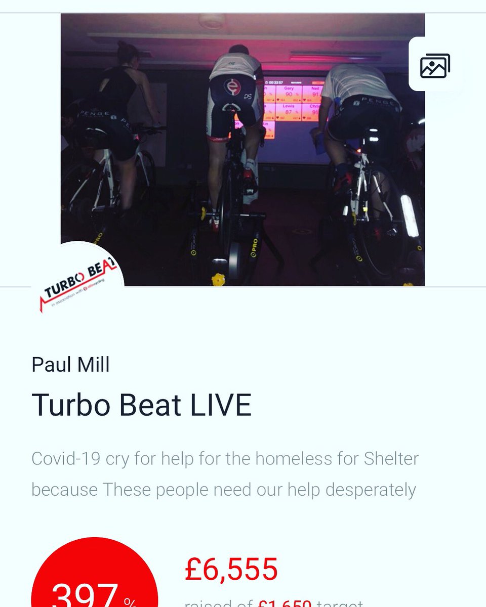 When you start off with a target of £1650 and then wake up and look at this and think your dreaming 😁 
Unbelievable support and I’m over the moon. Thank you