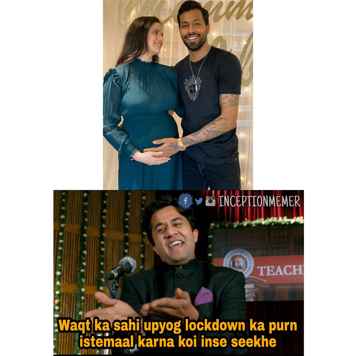 inceptionmemer's tweet photo. #HardikPandya #hardikpandyababy
Samaj rahe ho samaj rahe ho🤘🤘😆😆 https://t.co/fZuE4Zemvp