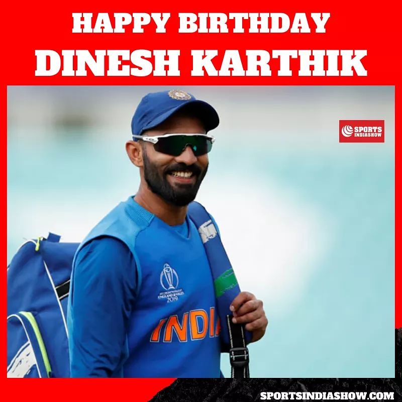 Wishing Dinesh Karthik ( ) a very Happy birthday  Have a good one!  