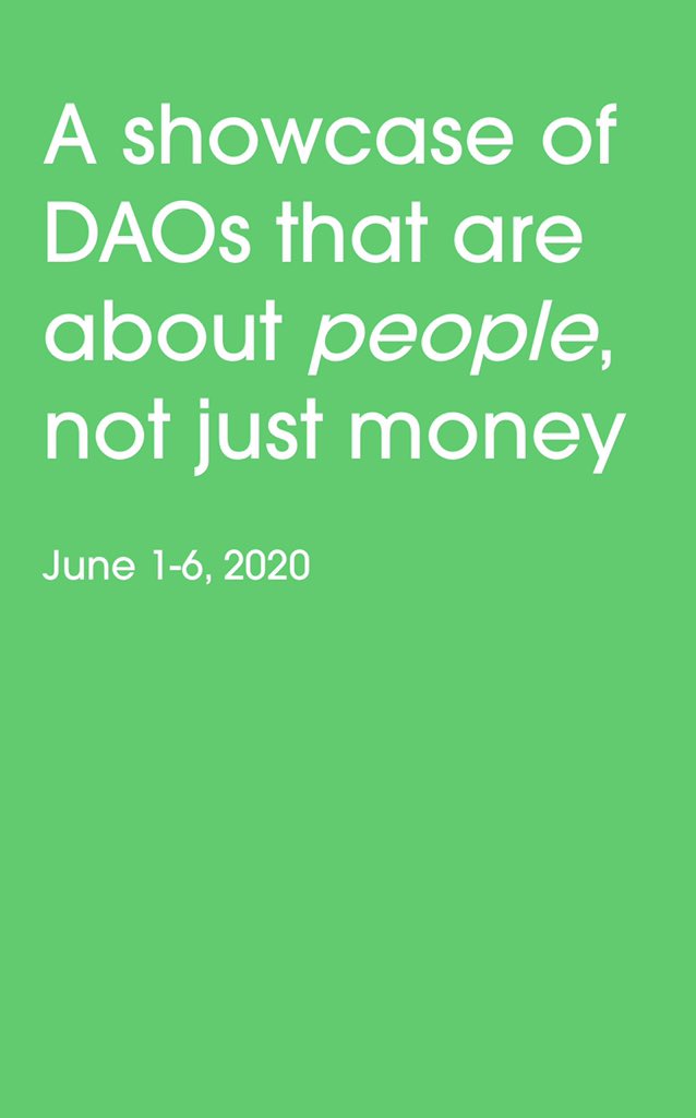 mahoney_magic's tweet photo. PEOPLE; not just $$.
Solidarity of humans creating good shit. #daorushweek @nowdaoit https://t.co/i62P2pREfz
