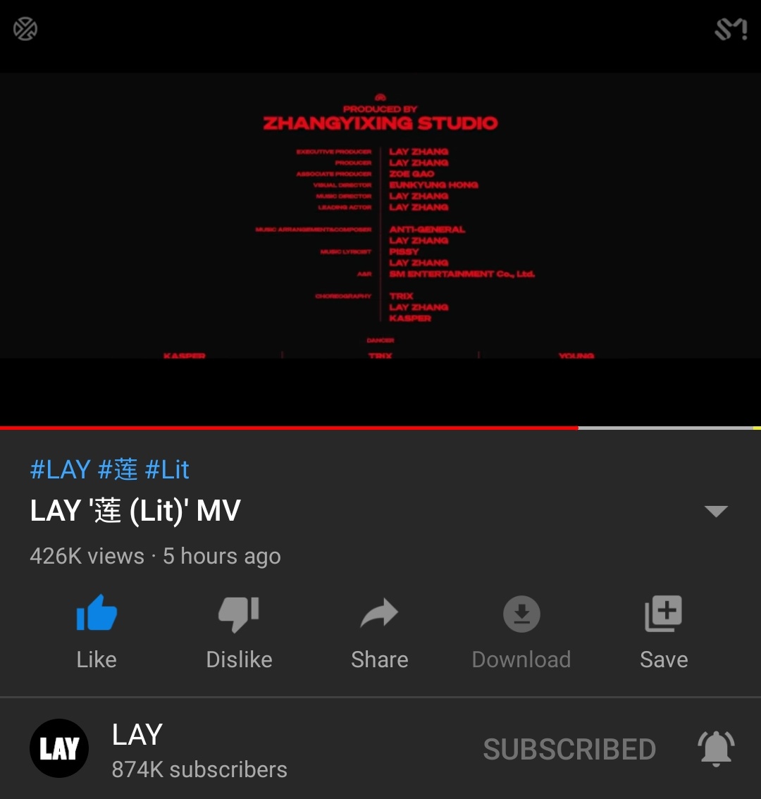 874,000 LAYtube subscribers! :) Stream 'L I T' MV: youtu.be/j4qVhOaRBSY