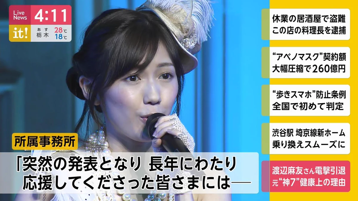 渡辺 麻友 引退 理由