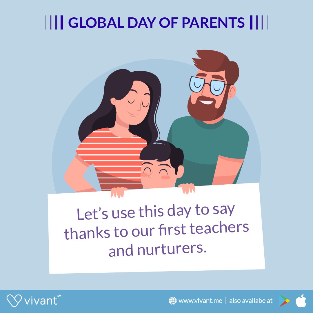 Cheers to our first teachers.
.
1 June: Global Day of Parents
.
#vivant #GlobalDayofParents