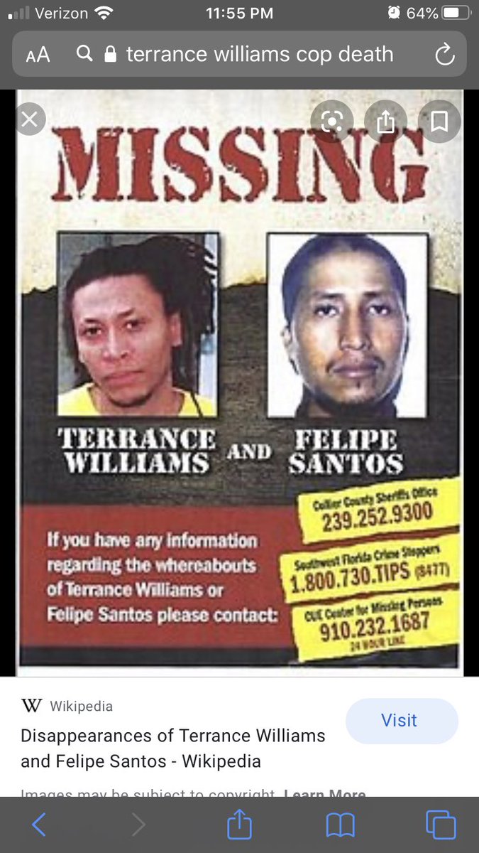 nervous_energyy's tweet photo. TERRANCE WILLIAMS was last seen being pulled over by a police deputy for driving to work without a license &amp; was never seen again. This same deputy had an illegal immigrant he pulled over go missing the year before. No arrest has ever been made and the men have never been found https://t.co/grTeqvorX6