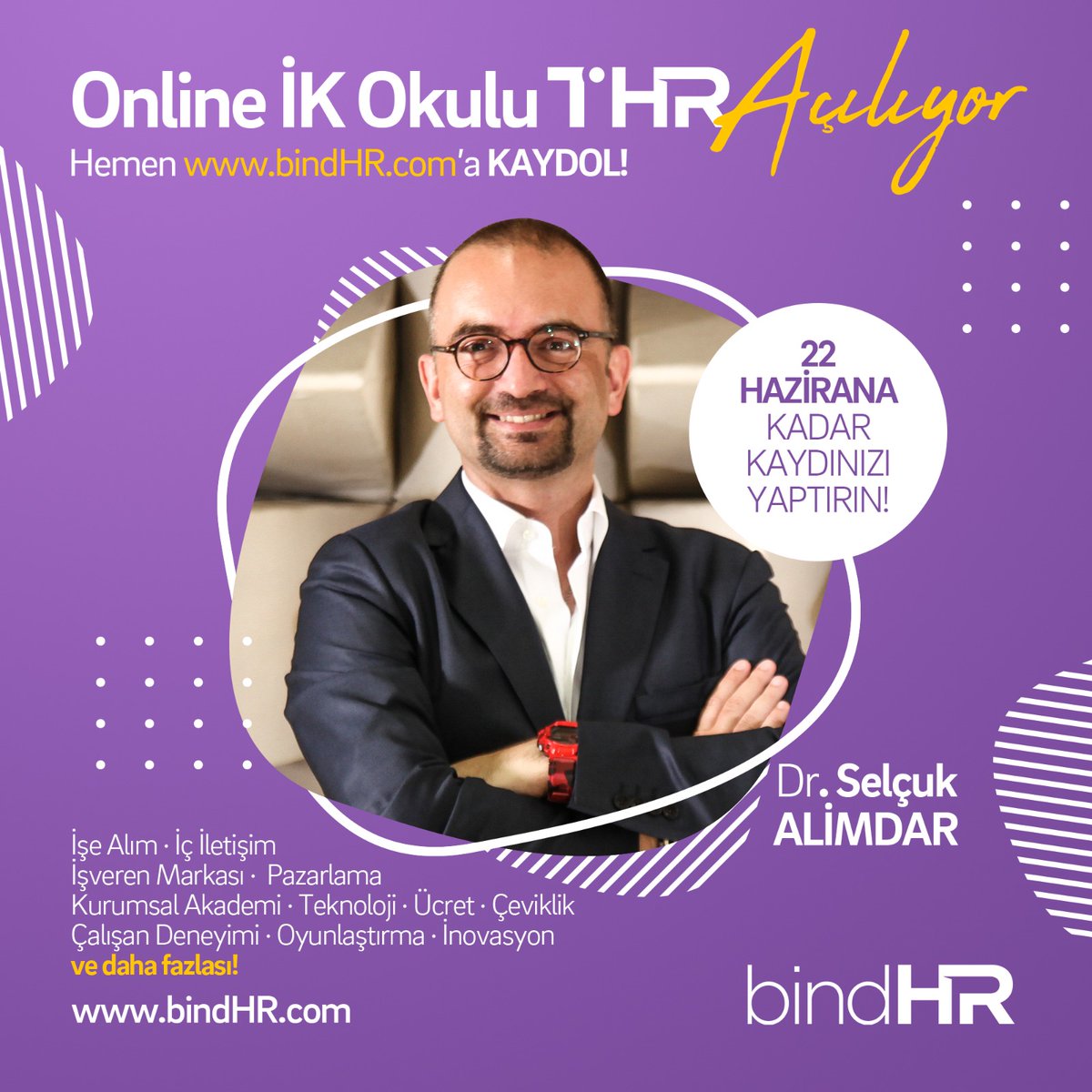 T-biçimli İK profesyoneli gelişimini destekleyen bindHR'dan yeni bir hizmet: T-HR, online İK okulu. 22 Haziran'a kadar bindHR'a kaydolun, en az 26 saat sürecek bu ücretsiz programdan faydalanın. Ayrıntılar için: bindhr.com/t-hr. Kayıt için: bindhr.com/corporate/regi…