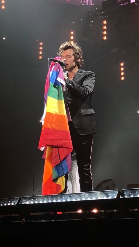 harry styles and pride flags: a very lovely thread ♡