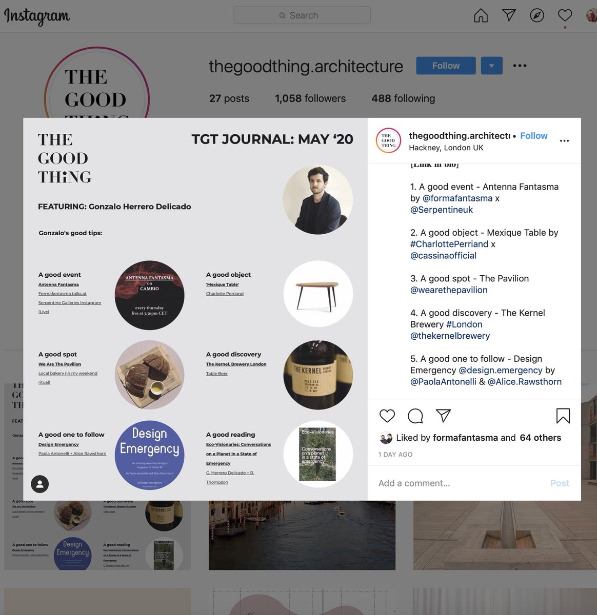 alicerawsthorn's tweet photo. Thank you to Gonzalo Herrero Delicado for choosing #DesignEmergency as "A good one to follow" for The Good Thing Journal and for putting us in great company with #WeArePavilion and @Formafantasma.
https://t.co/1KWToPriCN https://t.co/bolyChW3tn