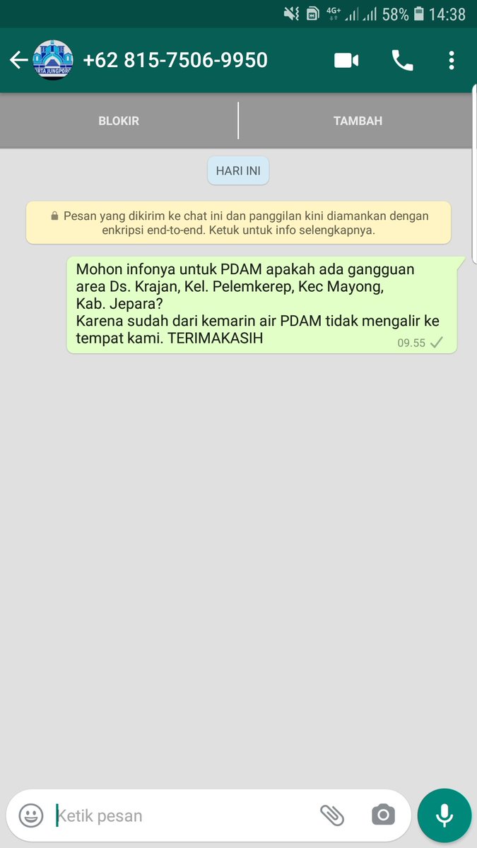 Allen_K_P's tweet photo. @diskominfojpr @jeparakabgoid @masandijepara @Dishub_Jepara @PdamJepara1 Sampai sekarang pun sepertinya WA masih offline, akun twit juga sejak 2018. Setidaknya kami ingin informasi sedikit. Ada apa PDAM? https://t.co/QpydIuamcM