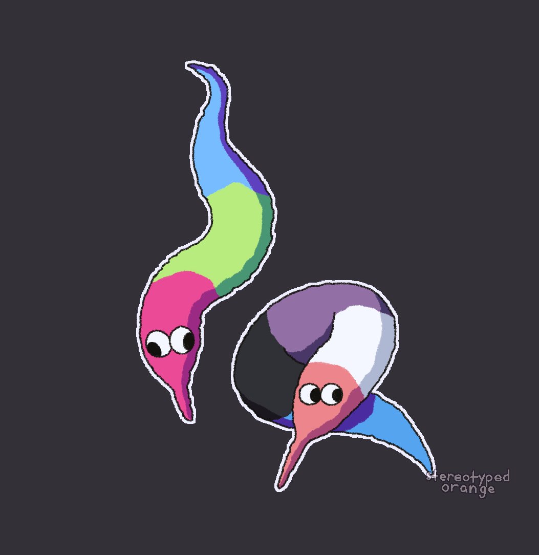 StereotypOrange's tweet photo. it's worm hours
#wormonthestring #pride #PrideMonth2020 #pridemonth #polysexual #polyamorous #genderfluid #prideworms https://t.co/8iB9uIQQXQ