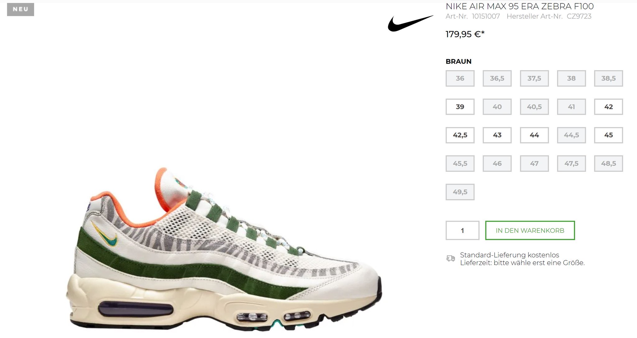 MoreSneakers on X AD The Nike Air Max 95 ERA Safari dropped via Tint https t AvumM6V4ta Selling fast https t pLGx0FFEss X