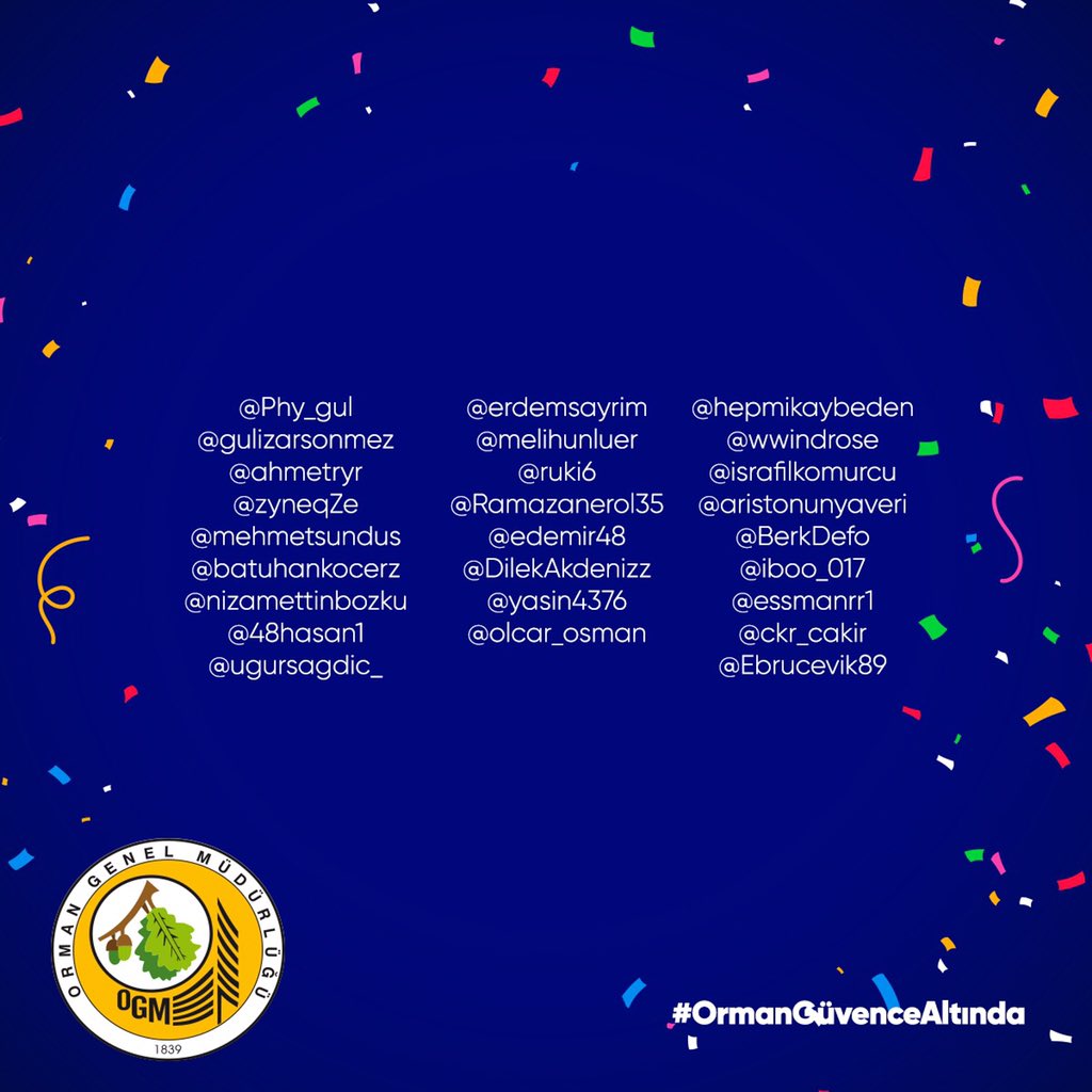 OGMgovtr's tweet photo. Satranç takımı hediyeli çekilişimizin sonuçları belli oldu!♟👏🏼

Yarışmamıza göstermiş olduğunuz ilgi için teşekkür ediyor, kazananların iletişim bilgilerini DM ile göndermelerini rica ediyoruz.🤗

İşte kazananlar:👇 #OrmanGüvenceAltında🌲 https://t.co/wt47U87OWf