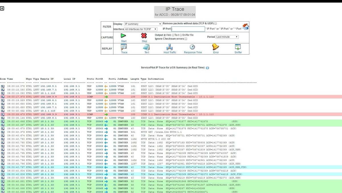 ServicePilotFr's tweet image. Outil gratuit de supervision pour #mainframe #IBM #zos: Tracing IP en temps réel et activité du stack. Créer un compte pour télécharger la version gratuite de NBA for z/OS support.servicepilot.com/fr/register