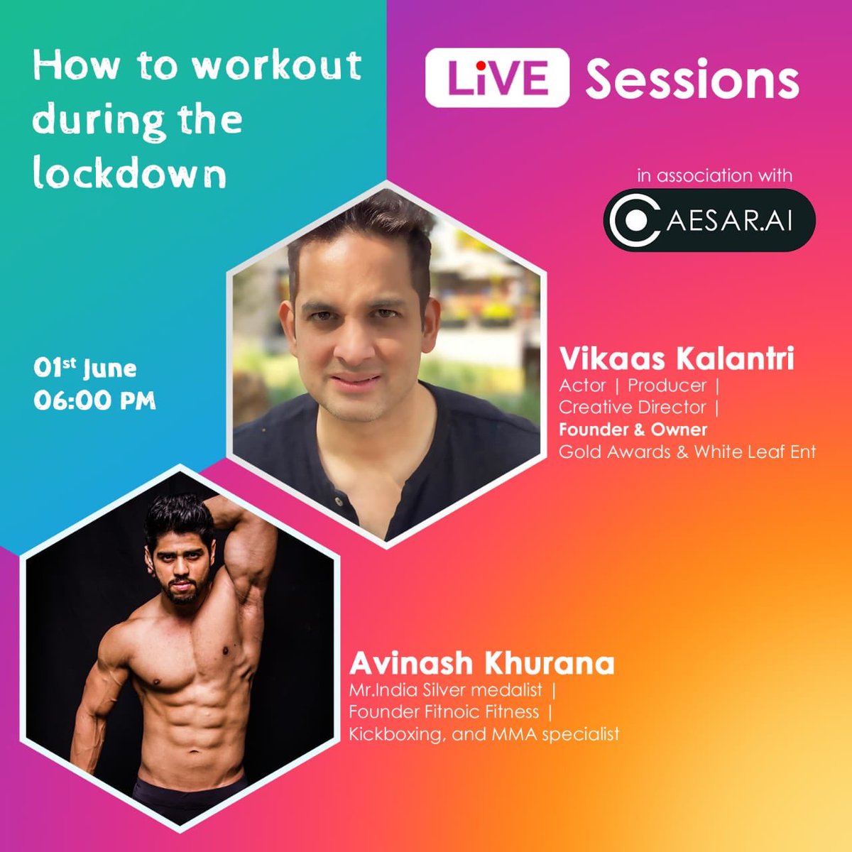_avinashkhurana's tweet photo. Going live with @VikasKalantri today! Do join us at 6 pm https://t.co/0dYb2QboLg