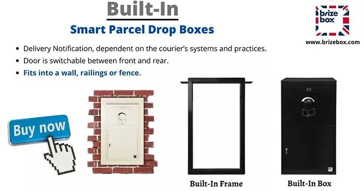 Brizebox's tweet photo. Built-In parcel drop boxes fit into a wall, railings or fence. It’s a great option for people who want their parcel drop box to fit into wall and look elegant.

Check various Built-In box sizes: https://t.co/b5eXgntbnb https://t.co/3Se5YoQwoH