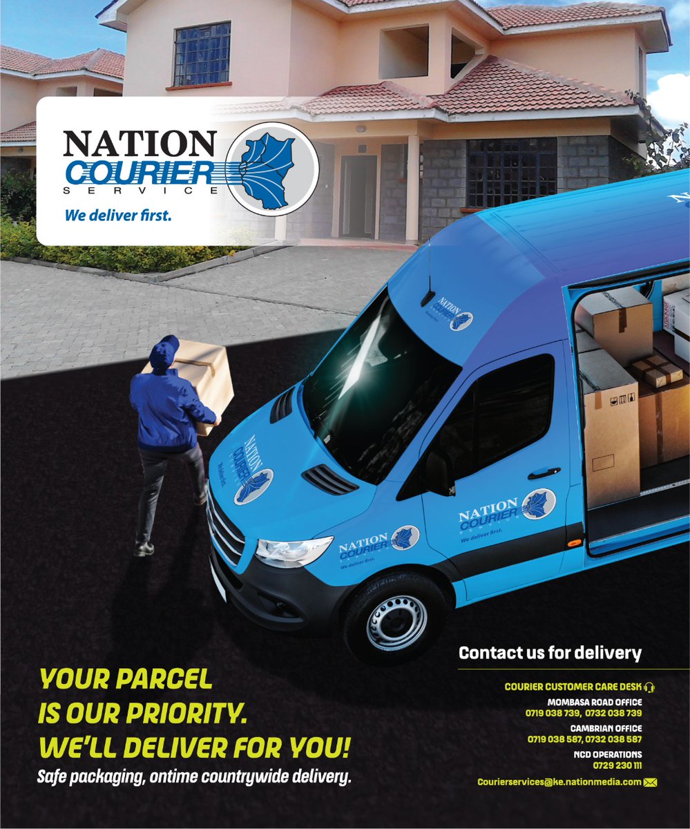 NTVnewsroom's tweet photo. Your parcel is our priority! We deliver FAST and FIRST #NationCourierService https://t.co/TGZXjreQ78