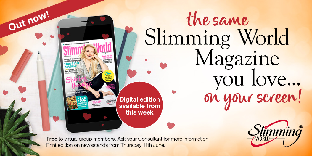 SlimmingWorld's tweet image. Complete with sizzling recipes, sunny real-life stories, and fun #BodyMagic ideas, the latest issue of #SWMagazine is full of summery support and inspiration 🌞🌠! #MySWVirtualGroup members can access the digital edition for free from this week – ask your Consultant for details.