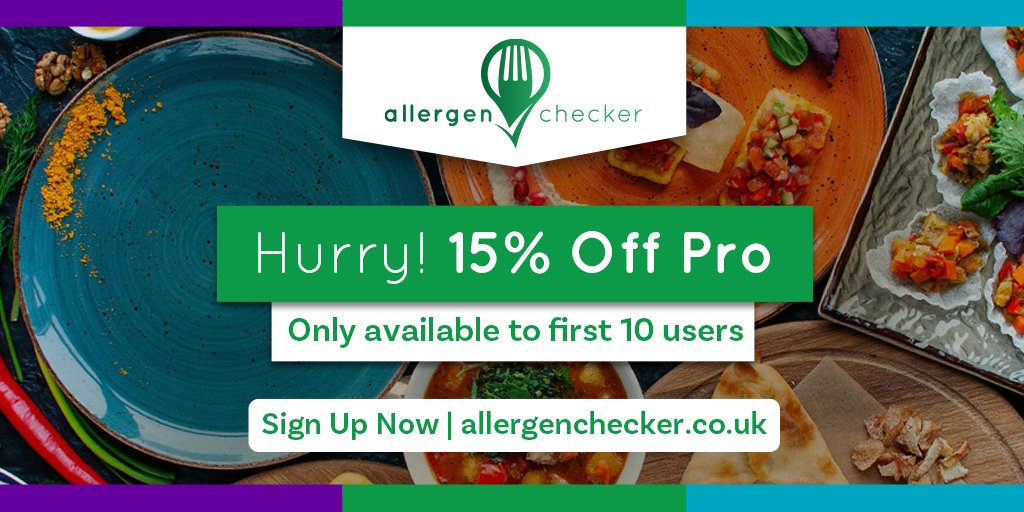 Allergenchecker's tweet photo. FINALLY, the wait is over get logging in and claim your pre-launch 15% off list price for the first 10 users who sign up to Pro. Please use the CODE: JUNE2020 #offer #june #foodsafety https://t.co/RlU6IiQFWV
