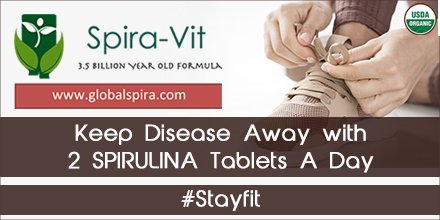 spira_vit's tweet photo. Consuming #spirulina is one way to supplement protein and vitamins in people's diets.

Buy spira-vit online: https://t.co/0KAlnLZuVI

#stayfit #stayhealthy #spiravit #buildimmunity https://t.co/rgDZOU6Wy9