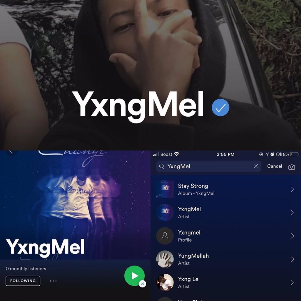 spotifynation's tweet photo. Check this out 👉🏻• @rrgmel Go follow me on Spotify 
#spotify #spotifyforartists #spotifyartist #artist #follow #followｍe #promo #share #boostup #goodvibes #better #upcomingartist #unsignedartist #undergroundhiphop #rapper #hustle #flow #808 #youngartist #young_artists_help #hot https://t.co/whyaQoFMoe