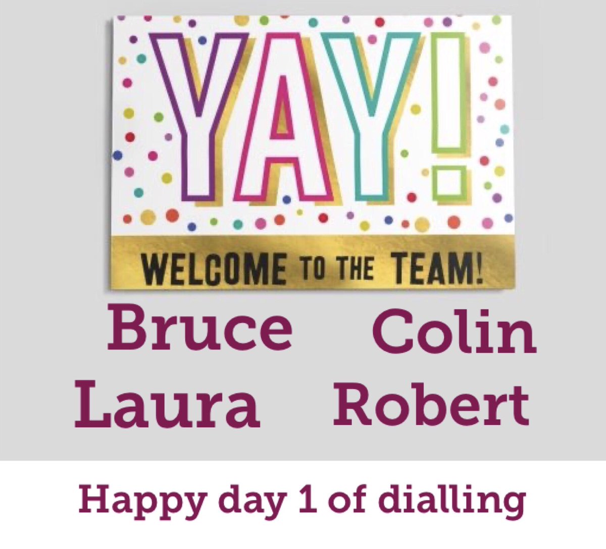 Unisono8's tweet photo. Welcome to Team Unisono 😊 #callcentre #wfh #teamwork #sales https://t.co/Bj0n2htM3g
