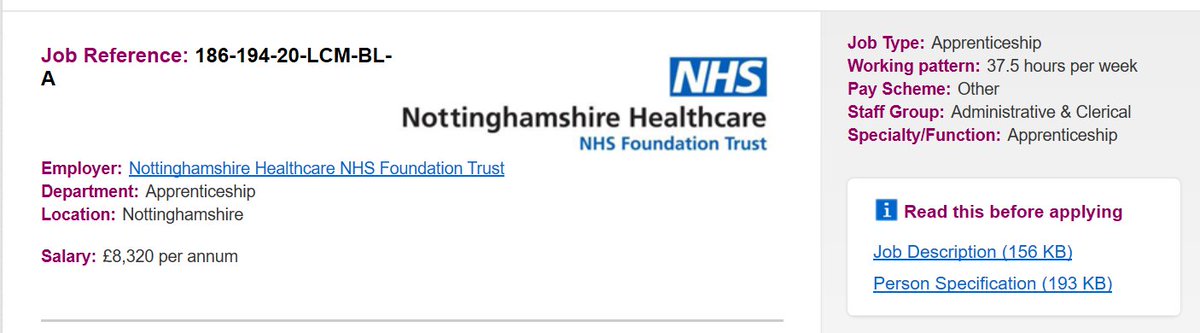 Nottinghamshire NHS Apprenticeships tweet media