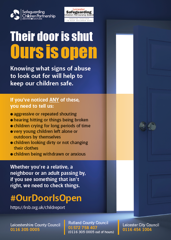 PSHE_HAJC6's tweet photo. @LeicsCountyHall have asked us to share this post and let you know that #ourdoorisopen if you need any support with keeping children safe. Don't forget @HinckleyAcademy is still here if you need any support also -don't hestitate to get in touch. #staysafe https://t.co/AYTWEvbrb6