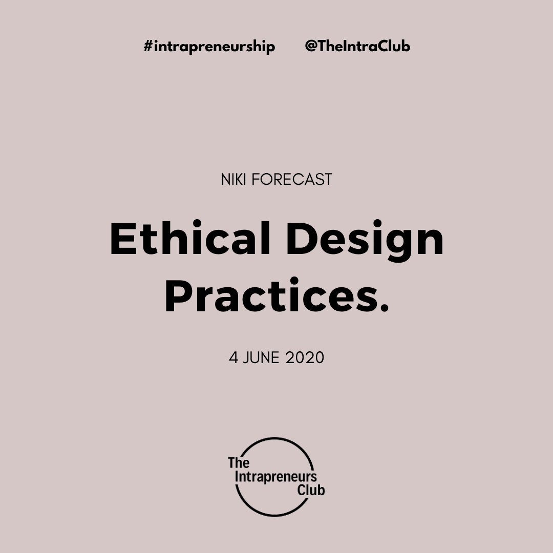 Niki Forecast from what3words will be delivering this week's session. 🙌🏽 She'll be explaining to our intrapreneurs how to make design more ethical. You can buy a ticket using the link in our bio! 

#tech #intrapreneurship #DiversityInTech #WomenInTech #BAME #UX #UI #ProductDesign
