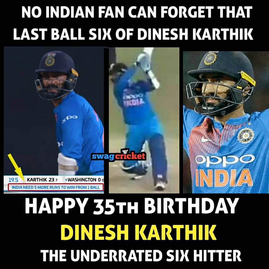 Happy Birthday Dinesh Karthik! 