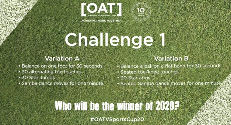 Here it is!! Challenge number 1.
<a href="/OrmistonAcads/">OrmistonAcads</a> <a href="/O_SVA/">OrmistonSixVillages</a> Miss Hull will waiting for your results via Google Forms. #OSVA