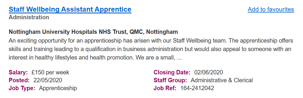 Nottinghamshire NHS Apprenticeships tweet media